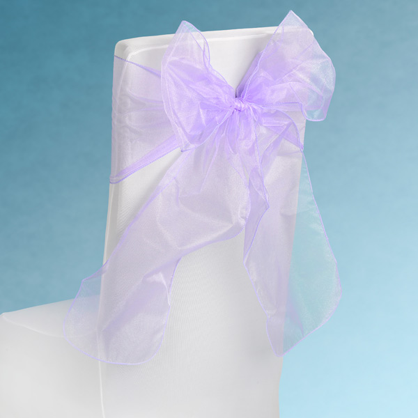 Lilac Sheer Chair Sashes Event Planners Surrey