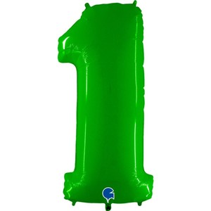 Green Neon 40" Number 1 Balloon