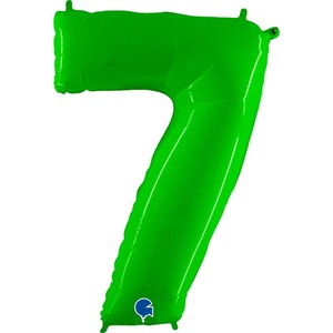 Green Neon 40" Number 7 Balloon