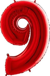 40IN RED NUMBER 9 FOIL BALLOON