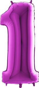 40IN PURPLE NUMBER 1 FOIL BALLOON